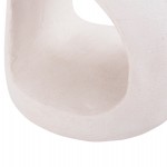 ΣΚΑΜΠΟ ΣΤΡΟΓΓΥΛΟ ΣΕΙΡΑ SANTORINI HM18056 ΠΟΛΥΡΗΤΙΝΗ ΣΕ ΥΠΟΛΕΥΚΟ ΧΡΩΜΑ Φ38x47Yεκ.