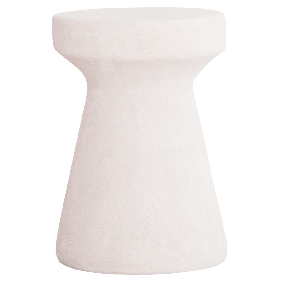 ΣΚΑΜΠΟ ΣΤΡΟΓΓΥΛΟ ΣΕΙΡΑ SANTORINI HM18057 ΠΟΛΥΡΗΤΙΝΗ ΣΕ ΥΠΟΛΕΥΚΟ ΧΡΩΜΑ Φ32x46Υεκ.