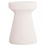 ΣΚΑΜΠΟ ΣΤΡΟΓΓΥΛΟ ΣΕΙΡΑ SANTORINI HM18057 ΠΟΛΥΡΗΤΙΝΗ ΣΕ ΥΠΟΛΕΥΚΟ ΧΡΩΜΑ Φ32x46Υεκ.