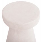 ΣΚΑΜΠΟ ΣΤΡΟΓΓΥΛΟ ΣΕΙΡΑ SANTORINI HM18057 ΠΟΛΥΡΗΤΙΝΗ ΣΕ ΥΠΟΛΕΥΚΟ ΧΡΩΜΑ Φ32x46Υεκ.