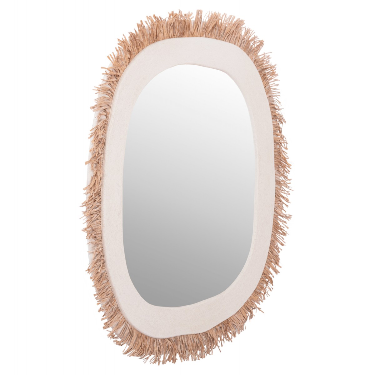 ΚΑΘΡΕΠΤΗΣ ΤΟΙΧΟΥ ΣΕΙΡΑ SANTORINI HM4527 MDF ΥΠΟΛΕΥΚΟ-ΔΙΑΚΟΣΜΗΣΗ ΣΕ ΜΠΕΖ 78x1,8x78Υεκ.