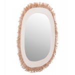 ΚΑΘΡΕΠΤΗΣ ΤΟΙΧΟΥ ΣΕΙΡΑ SANTORINI HM4527 MDF ΥΠΟΛΕΥΚΟ-ΔΙΑΚΟΣΜΗΣΗ ΣΕ ΜΠΕΖ 78x1,8x78Υεκ.