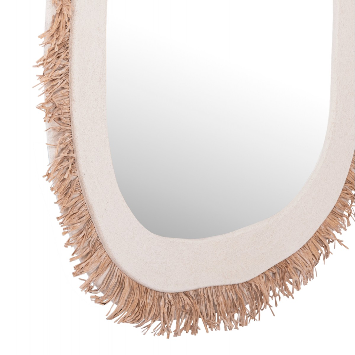 ΚΑΘΡΕΠΤΗΣ ΤΟΙΧΟΥ ΣΕΙΡΑ SANTORINI HM4527 MDF ΥΠΟΛΕΥΚΟ-ΔΙΑΚΟΣΜΗΣΗ ΣΕ ΜΠΕΖ 78x1,8x78Υεκ.