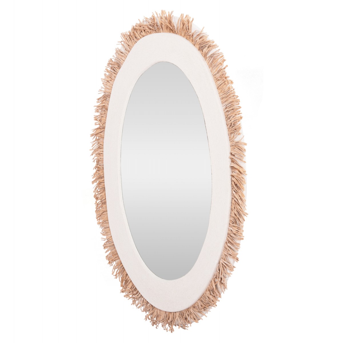 ΚΑΘΡΕΠΤΗΣ ΤΟΙΧΟΥ ΣΕΙΡΑ SANTORINI HM4528 MDF ΥΠΟΛΕΥΚΟ-ΔΙΑΚΟΣΜΗΣΗ ΣΕ ΜΠΕΖ 60x2x80Υεκ.