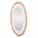 ΚΑΘΡΕΠΤΗΣ ΤΟΙΧΟΥ ΣΕΙΡΑ SANTORINI HM4528 MDF ΥΠΟΛΕΥΚΟ-ΔΙΑΚΟΣΜΗΣΗ ΣΕ ΜΠΕΖ 60x2x80Υεκ.