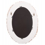 ΚΑΘΡΕΠΤΗΣ ΤΟΙΧΟΥ ΣΕΙΡΑ SANTORINI HM4528 MDF ΥΠΟΛΕΥΚΟ-ΔΙΑΚΟΣΜΗΣΗ ΣΕ ΜΠΕΖ 60x2x80Υεκ.