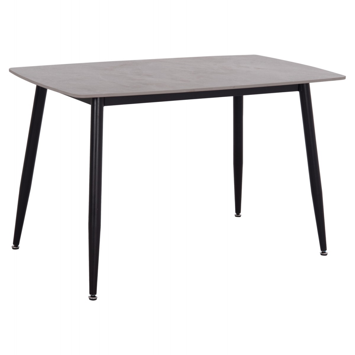 ΤΡΑΠΕΖΙ RAVEN HM9854.13 ΚΕΡΑΜΙΚΟ TOP ΓΚΡΙ ΜΑΡΜΑΡΟ-ΜΑΥΡΟ ΜΕΤΑΛΛΟ 120x70x73Υεκ.