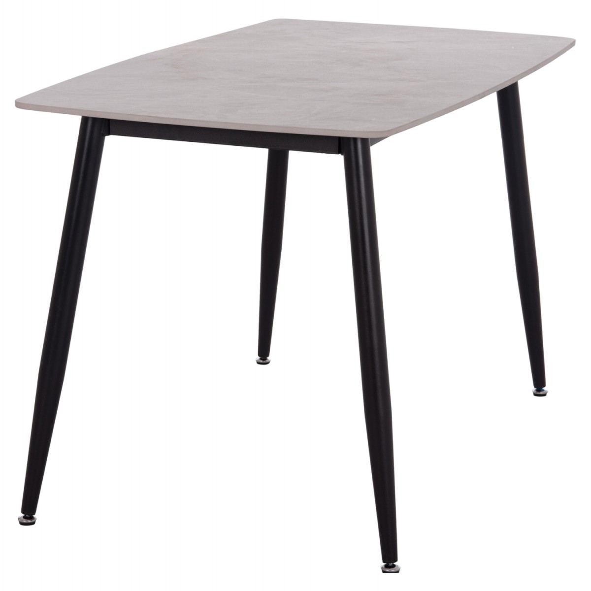 ΤΡΑΠΕΖΙ RAVEN HM9854.13 ΚΕΡΑΜΙΚΟ TOP ΓΚΡΙ ΜΑΡΜΑΡΟ-ΜΑΥΡΟ ΜΕΤΑΛΛΟ 120x70x73Υεκ.