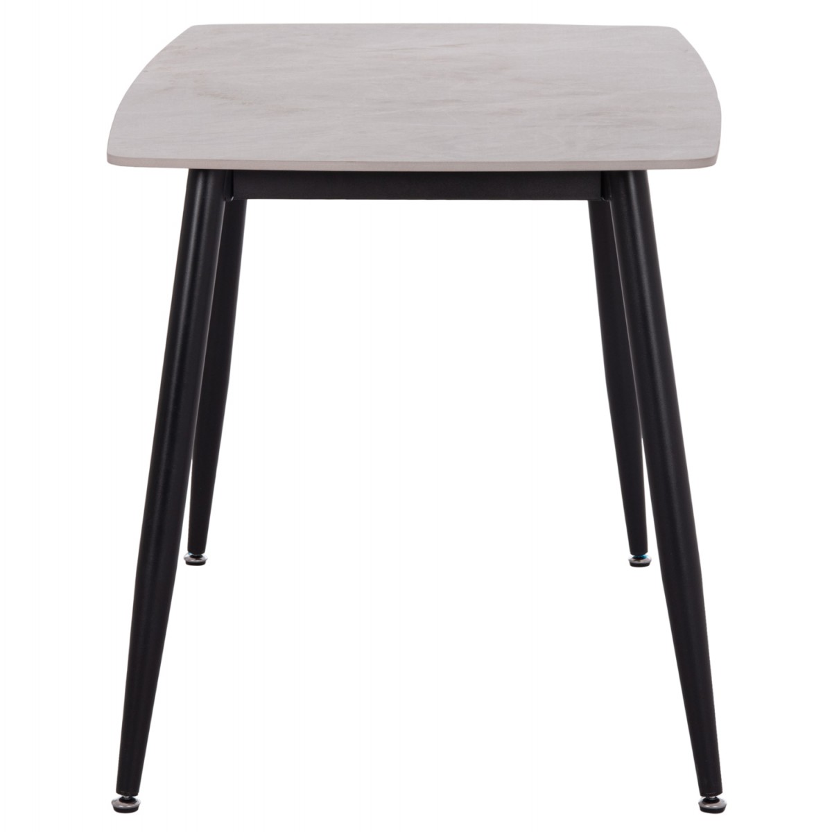 ΤΡΑΠΕΖΙ RAVEN HM9854.13 ΚΕΡΑΜΙΚΟ TOP ΓΚΡΙ ΜΑΡΜΑΡΟ-ΜΑΥΡΟ ΜΕΤΑΛΛΟ 120x70x73Υεκ.