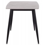 ΤΡΑΠΕΖΙ RAVEN HM9854.13 ΚΕΡΑΜΙΚΟ TOP ΓΚΡΙ ΜΑΡΜΑΡΟ-ΜΑΥΡΟ ΜΕΤΑΛΛΟ 120x70x73Υεκ.