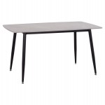 ΤΡΑΠΕΖΙ RAVEN HM18149.13 ΚΕΡΑΜΙΚΟ TOP ΜΕ ΟΨΗ ΓΚΡΙ ΜΑΡΜΑΡΟ 140x80x74Υεκ.