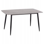 ΤΡΑΠΕΖΙ RAVEN HM18149.13 ΚΕΡΑΜΙΚΟ TOP ΜΕ ΟΨΗ ΓΚΡΙ ΜΑΡΜΑΡΟ 140x80x74Υεκ.