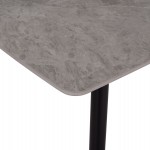 ΤΡΑΠΕΖΙ RAVEN HM18149.13 ΚΕΡΑΜΙΚΟ TOP ΜΕ ΟΨΗ ΓΚΡΙ ΜΑΡΜΑΡΟ 140x80x74Υεκ.