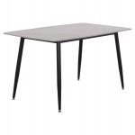 ΤΡΑΠΕΖΙ RAVEN HM18149.13 ΚΕΡΑΜΙΚΟ TOP ΜΕ ΟΨΗ ΓΚΡΙ ΜΑΡΜΑΡΟ 140x80x74Υεκ.