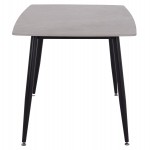 ΤΡΑΠΕΖΙ RAVEN HM18149.13 ΚΕΡΑΜΙΚΟ TOP ΜΕ ΟΨΗ ΓΚΡΙ ΜΑΡΜΑΡΟ 140x80x74Υεκ.