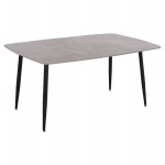 ΤΡΑΠΕΖΙ RAVEN HM18150.13 ΚΕΡΑΜΙΚΟ TOP ΜΕ ΟΨΗ ΓΚΡΙ ΜΑΡΜΑΡΟ 160x80x74Υεκ.