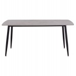 ΤΡΑΠΕΖΙ RAVEN HM18150.13 ΚΕΡΑΜΙΚΟ TOP ΜΕ ΟΨΗ ΓΚΡΙ ΜΑΡΜΑΡΟ 160x80x74Υεκ.