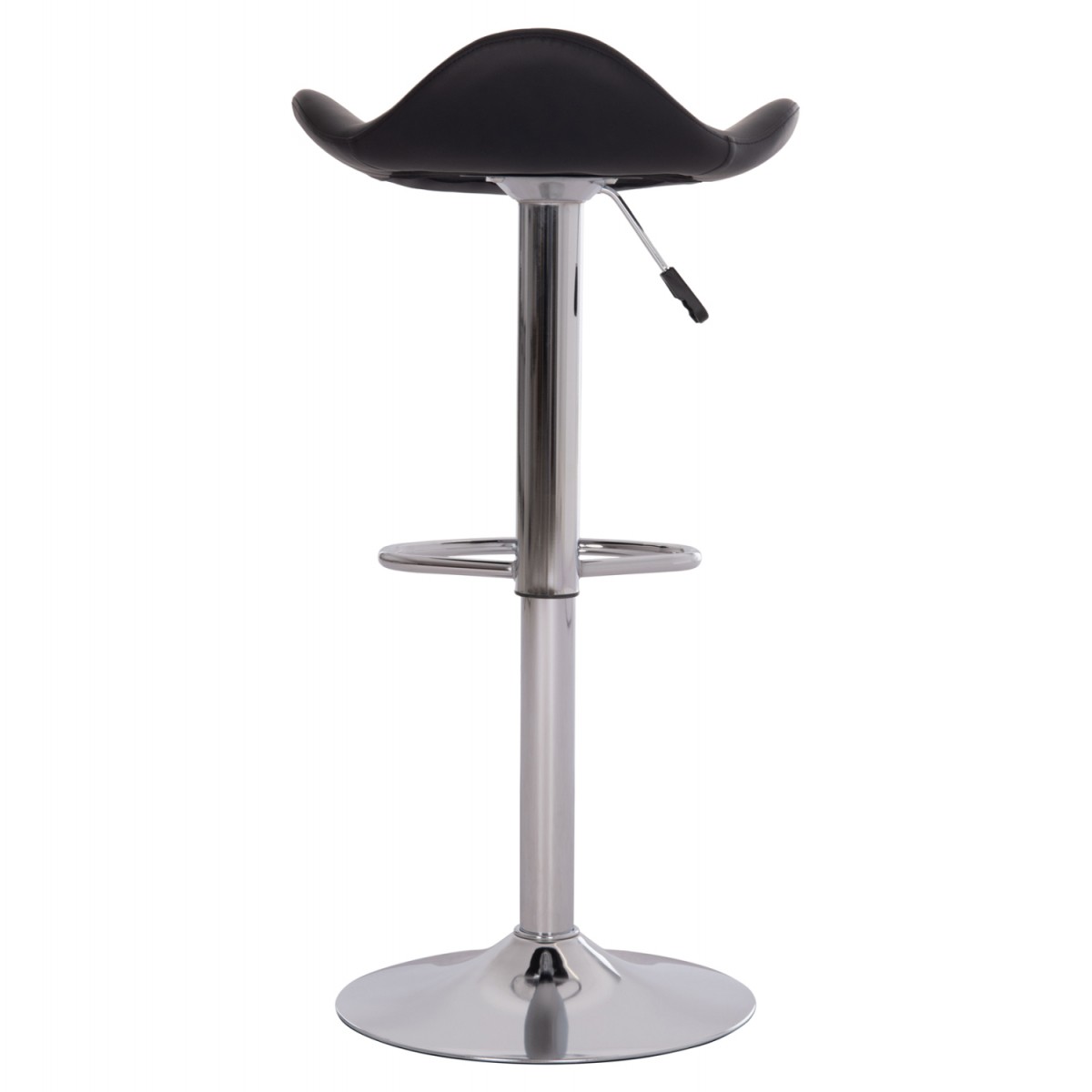 ΣΚΑΜΠO ΜΠΑΡ ΠΕΡΙΣΤΡΕΦΟΜΕΝΟ GANNA HM201.21 ΜΕ ΑΜΟΡΤΙΣΕΡ-ΜΑΥΡΟ PU 44x42x87Υεκ.