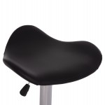 ΣΚΑΜΠO ΜΠΑΡ ΠΕΡΙΣΤΡΕΦΟΜΕΝΟ GANNA HM201.21 ΜΕ ΑΜΟΡΤΙΣΕΡ-ΜΑΥΡΟ PU 44x42x87Υεκ.