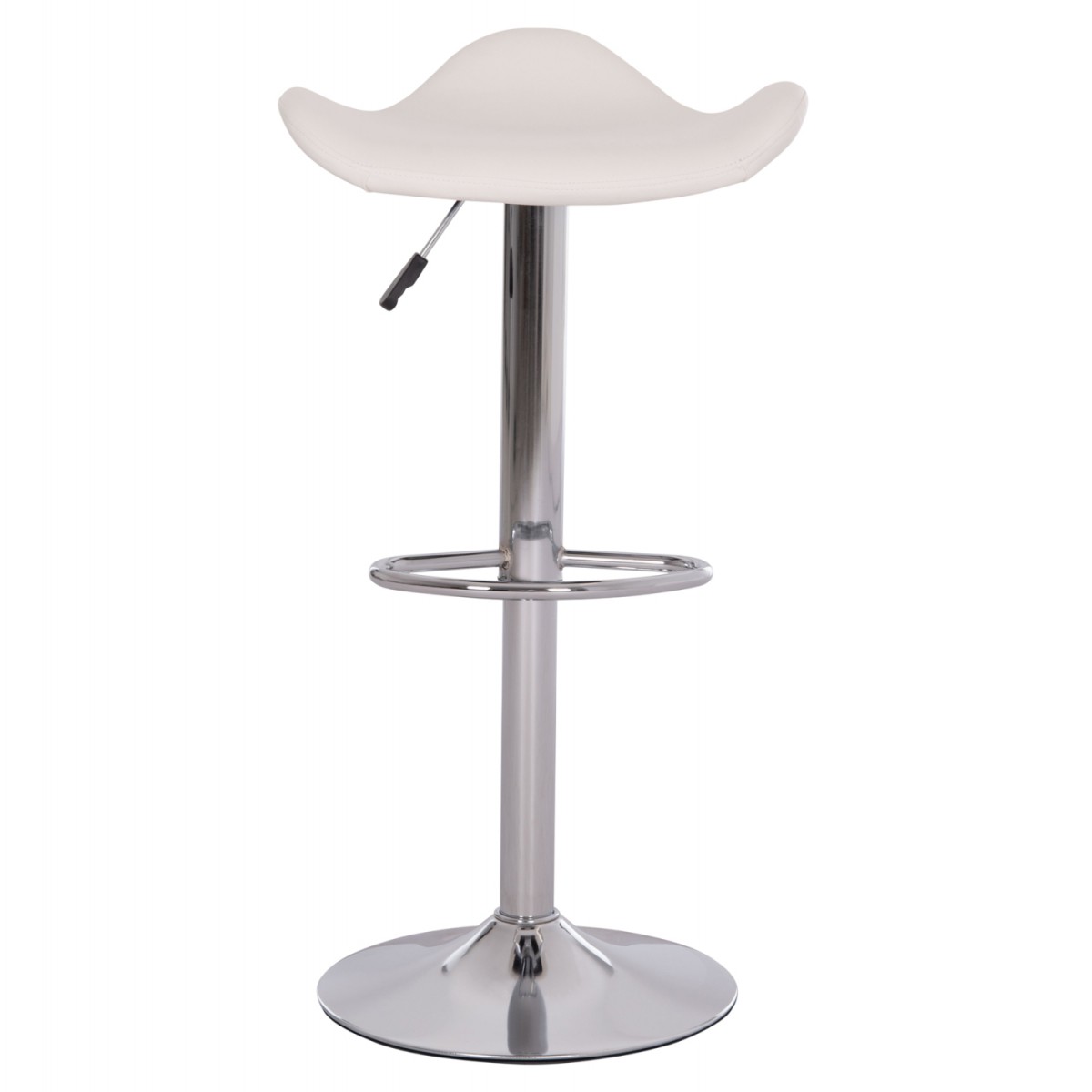 ΣΚΑΜΠO ΜΠΑΡ ΠΕΡΙΣΤΡΕΦΟΜΕΝΟ GANNA HM201.22 ΜΕ ΑΜΟΡΤΙΣΕΡ-ΛΕΥΚΟ PU 44x42x87Υεκ.