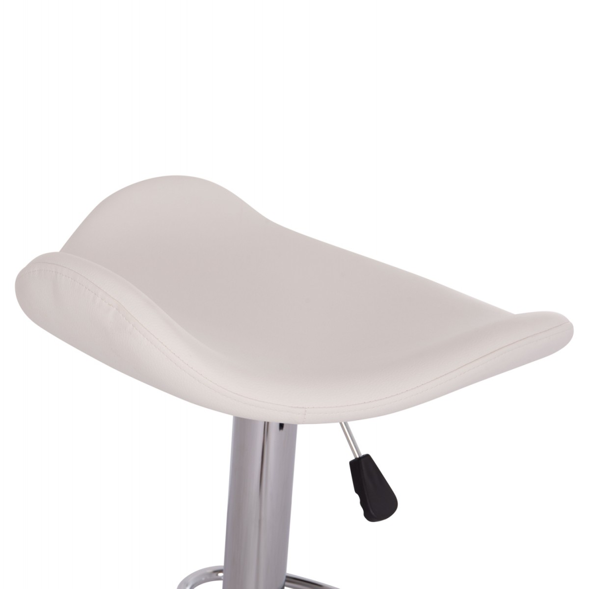 ΣΚΑΜΠO ΜΠΑΡ ΠΕΡΙΣΤΡΕΦΟΜΕΝΟ GANNA HM201.22 ΜΕ ΑΜΟΡΤΙΣΕΡ-ΛΕΥΚΟ PU 44x42x87Υεκ.