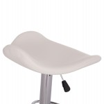 ΣΚΑΜΠO ΜΠΑΡ ΠΕΡΙΣΤΡΕΦΟΜΕΝΟ GANNA HM201.22 ΜΕ ΑΜΟΡΤΙΣΕΡ-ΛΕΥΚΟ PU 44x42x87Υεκ.