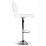 ΣΚΑΜΠΟ ΜΠΑΡ ΠΕΡΙΣΤΡΕΦΟΜΕΝΟ DIANA HM202.22 ΛΕΥΚΟ PU--ΜΕΤΑΛΛΟ ΧΡΩΜΙΟ 44x52x109Υεκ.