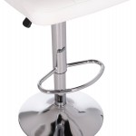 ΣΚΑΜΠΟ ΜΠΑΡ ΠΕΡΙΣΤΡΕΦΟΜΕΝΟ DIANA HM202.22 ΛΕΥΚΟ PU--ΜΕΤΑΛΛΟ ΧΡΩΜΙΟ 44x52x109Υεκ.