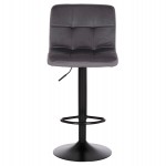 ΣΚΑΜΠΟ ΜΠΑΡ ΠΕΡΙΣΤΡΕΦΟΜΕΝΟ DIANA HM202.41 ΓΚΡΙ ΒΕΛΟΥΔΟ--ΜΕΤΑΛΛΟ ΜΑΥΡΟ ΜΑΤ 44x52x109Υεκ