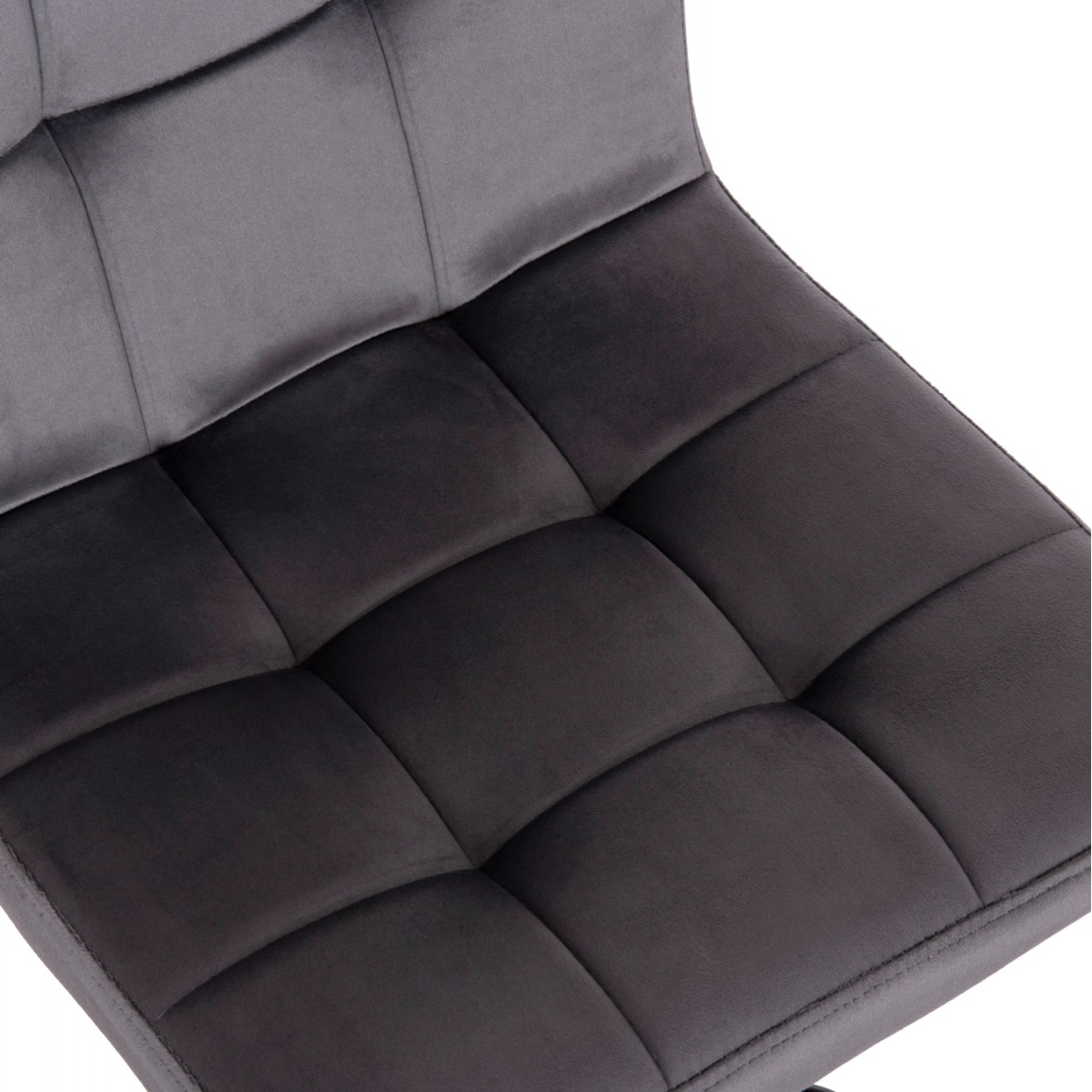 ΣΚΑΜΠΟ ΜΠΑΡ ΠΕΡΙΣΤΡΕΦΟΜΕΝΟ DIANA HM202.41 ΓΚΡΙ ΒΕΛΟΥΔΟ--ΜΕΤΑΛΛΟ ΜΑΥΡΟ ΜΑΤ 44x52x109Υεκ