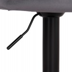 ΣΚΑΜΠΟ ΜΠΑΡ ΠΕΡΙΣΤΡΕΦΟΜΕΝΟ DIANA HM202.41 ΓΚΡΙ ΒΕΛΟΥΔΟ--ΜΕΤΑΛΛΟ ΜΑΥΡΟ ΜΑΤ 44x52x109Υεκ