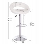 ΣΚΑΜΠΟ ΜΠΑΡ ΠΕΡΙΣΤΡΕΦΟΜΕΝΟ REA HM203.22 ΜΕ ΑΜΟΡΤΙΣΕΡ-ΛΕΥΚΟ PU 54x47x96Υεκ.