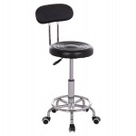 ΣΚΑΜΠΟ ΠΕΡΙΣΤΡΕΦΟΜΕΝΟ ΣΧΕΔΙΑΣΤΗΡΙΟΥ IRIS HM211.21 PU ΜΑΥΡΟ HOMEMARKT 34x43x86,5Υεκ.