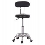 ΣΚΑΜΠΟ ΠΕΡΙΣΤΡΕΦΟΜΕΝΟ ΣΧΕΔΙΑΣΤΗΡΙΟΥ IRIS HM211.21 PU ΜΑΥΡΟ HOMEMARKT 34x43x86,5Υεκ.