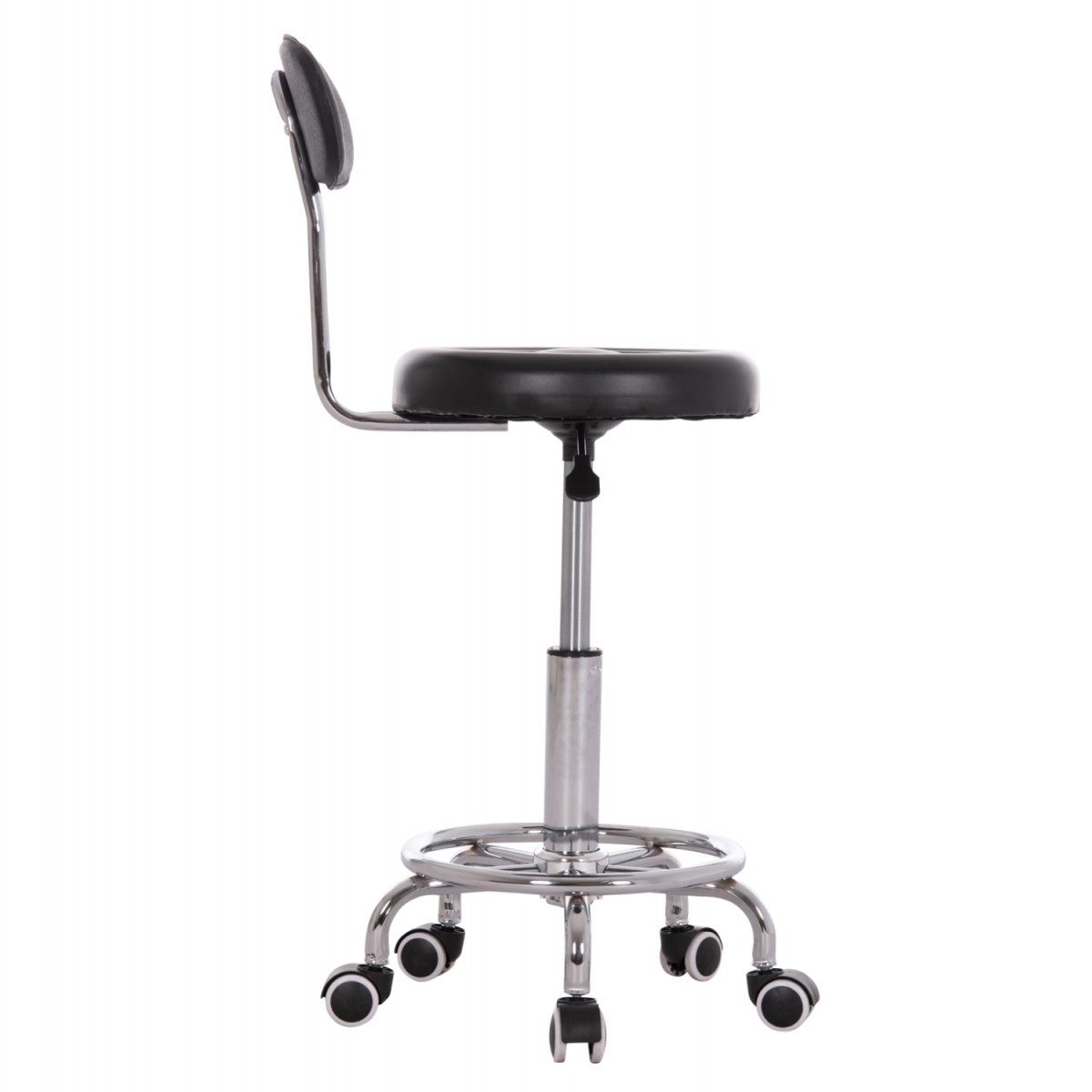 ΣΚΑΜΠΟ ΠΕΡΙΣΤΡΕΦΟΜΕΝΟ ΣΧΕΔΙΑΣΤΗΡΙΟΥ IRIS HM211.21 PU ΜΑΥΡΟ HOMEMARKT 34x43x86,5Υεκ.