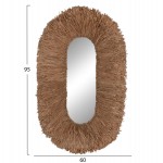 ΚΑΘΡΕΠΤΗΣ ΤΟΙΧΟΥ ΟΒΑΛ HM4711 ΠΛΑΙΣΙΟ ΙΝΕΣ ΣΙΖΑΛ ΣΕ ΧΡΩΜΑ ΦΥΣΙΚΟ 95x60x15(πάχος)εκ.