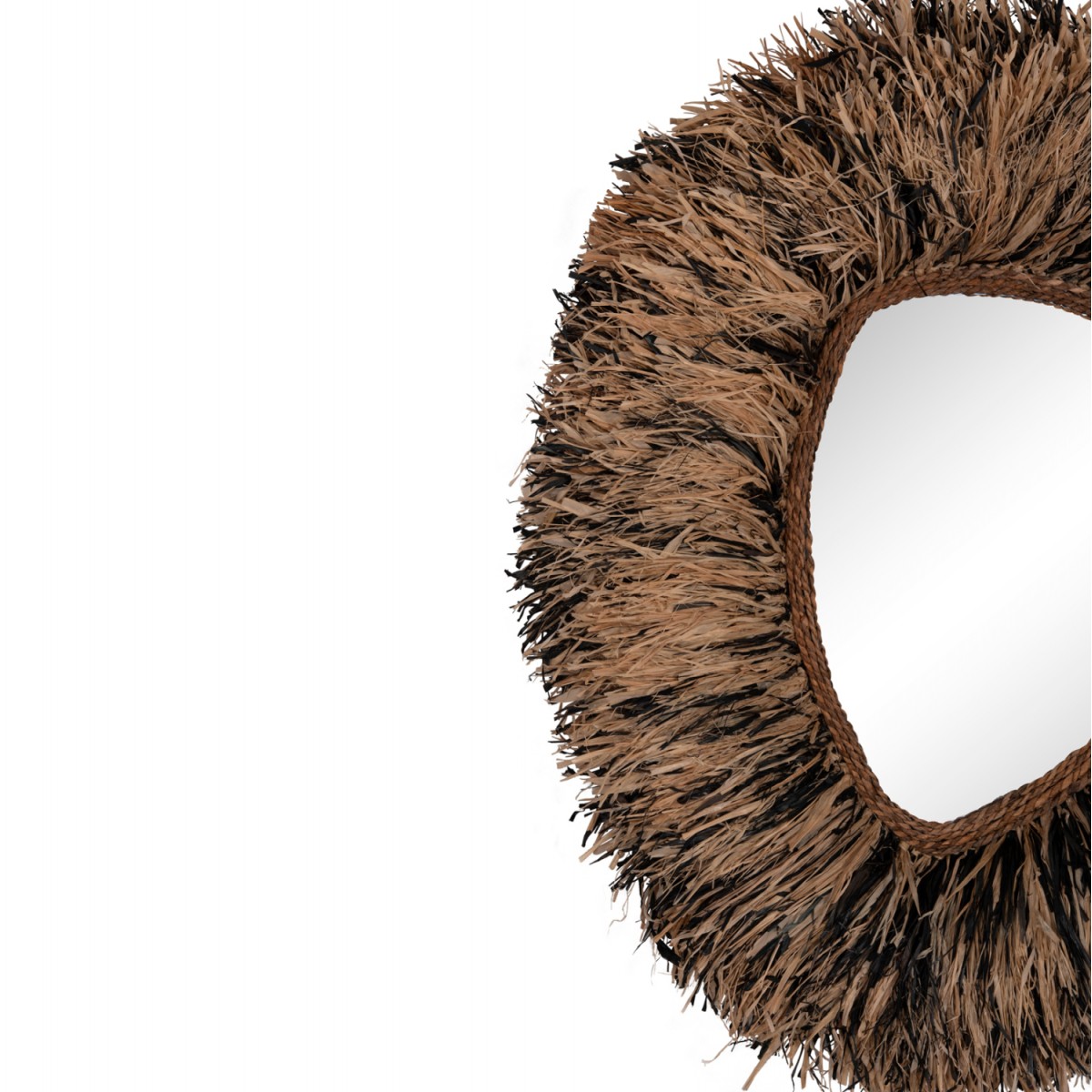 ΔΙΑΚΟΣΜΗΤΙΚΟΣ ΚΑΘΡΕΠΤΗΣ ΤΟΙΧΟΥ GRESSO HM4712 ΙΝΕΣ ΜΠΑΝΑΝΑΣ ΦΥΣΙΚΟ-ΜΑΥΡΟ 90x100Υεκ