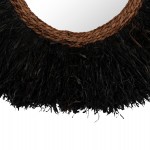 ΔΙΑΚΟΣΜΗΤΙΚΟΣ ΚΑΘΡΕΠΤΗΣ ΤΟΙΧΟΥ ΣΤΡΟΓΓΥΛΟΣ BRENNO HM4713 ΙΝΕΣ ΜΠΑΝΑΝΑΣ ΜΑΥΡΟ Φ80εκ