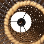 ΦΩΤΙΣΤΙΚΟ ΟΡΟΦΗΣ ΚΡΕΜΑΣΤΟ HM4340 PAPER ROPE ΜΠΕΖ-ΜΑΥΡΟ ΜΕΤΑΛΛΟ-Φ26x40-120Υεκ.