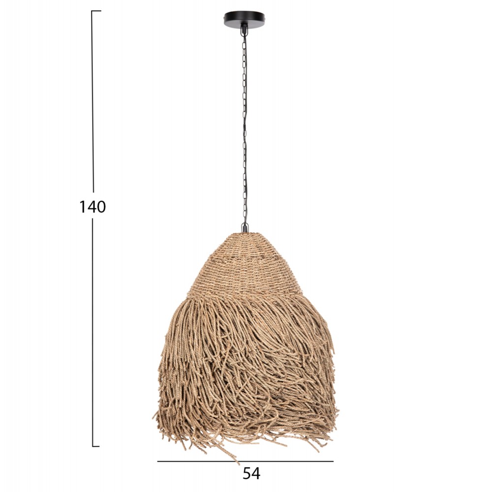 ΦΩΤΙΣΤΙΚΟ ΟΡΟΦΗΣ ΚΡΕΜΑΣΤΟ HM4348 SEAGRASS ΣΕ ΦΥΣΙΚΟ ΧΡΩΜΑ Φ54x56-140Υεκ.