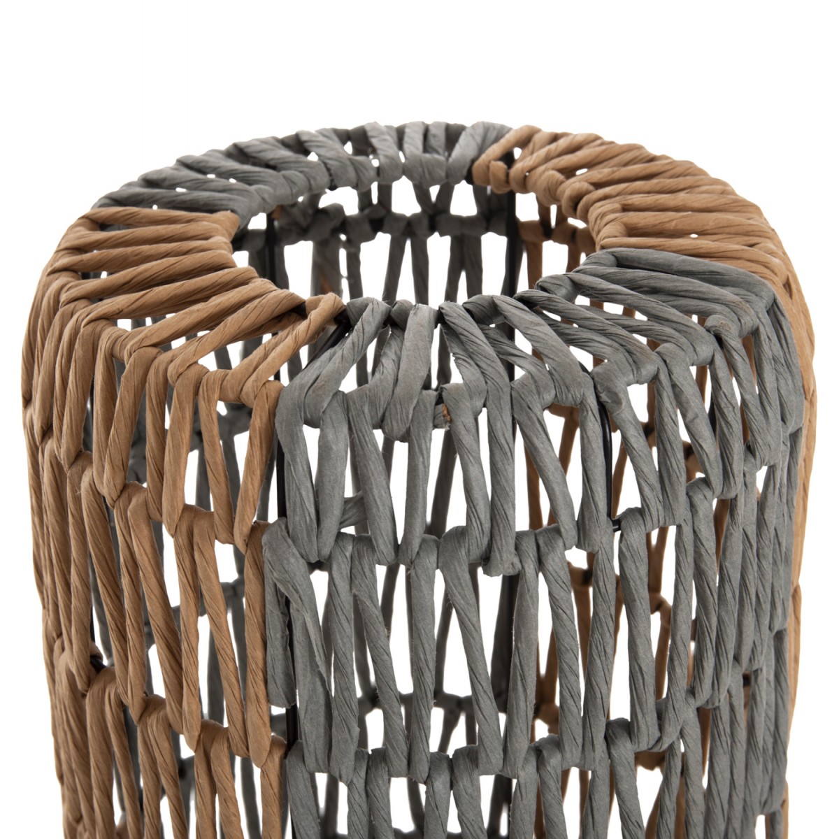 ΦΩΤΙΣΤΙΚΟ ΔΑΠΕΔΟΥ HM4356 ΜΕΤΑΛΛΟ-PAPER ROPE ΣΕ ΜΠΕΖ-ΦΥΣΤΙΚΙ Φ23X123Υεκ.