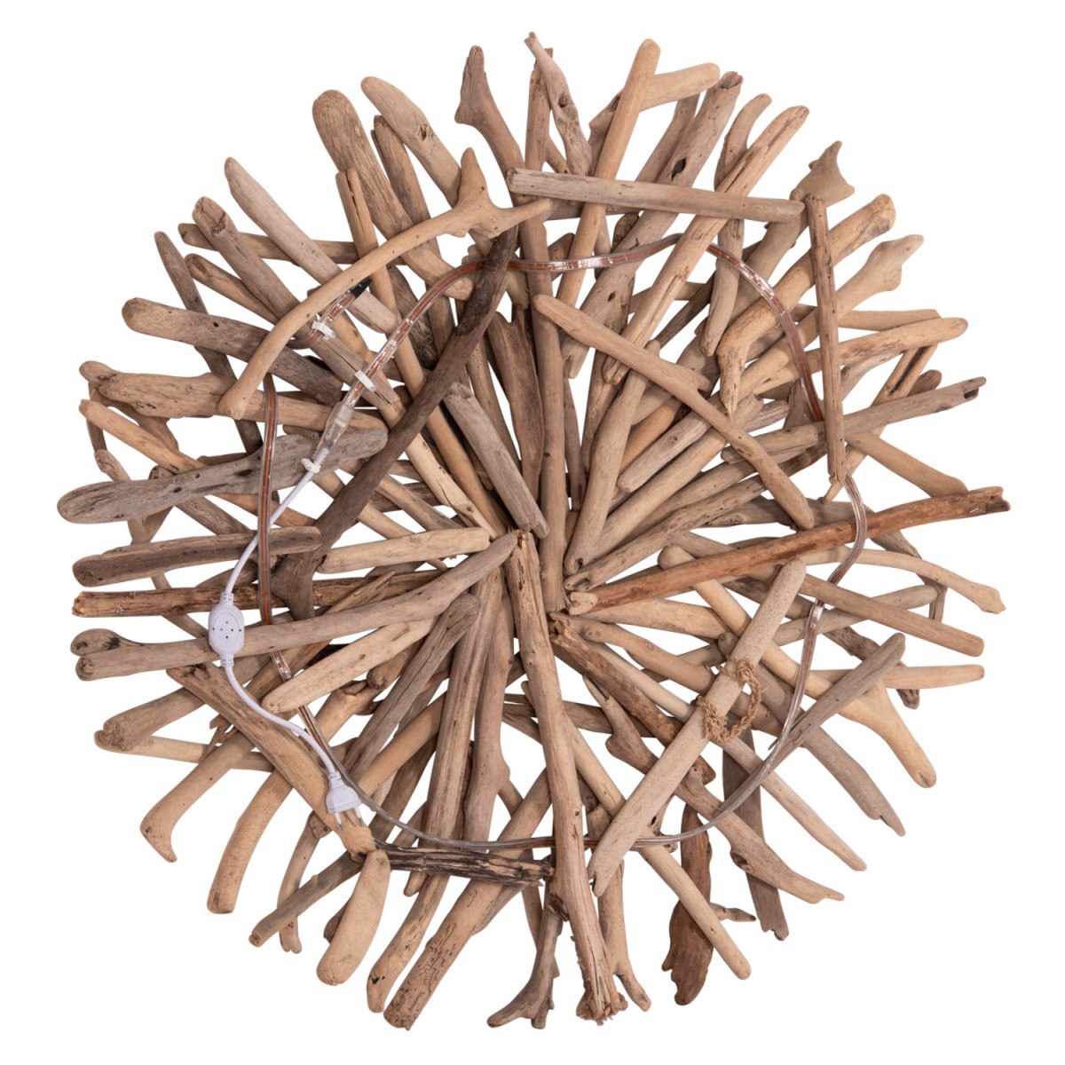 ΦΩΤΙΖΟΜΕΝΟ ΔΙΑΚΟΣΜΗΤΙΚΟ ΤΟΙΧΟΥ DREAMER HM4422 DRIFTWOOD ΜΕ ΤΑΙΝΙΑ LED Φ90x7(πάχος)εκ