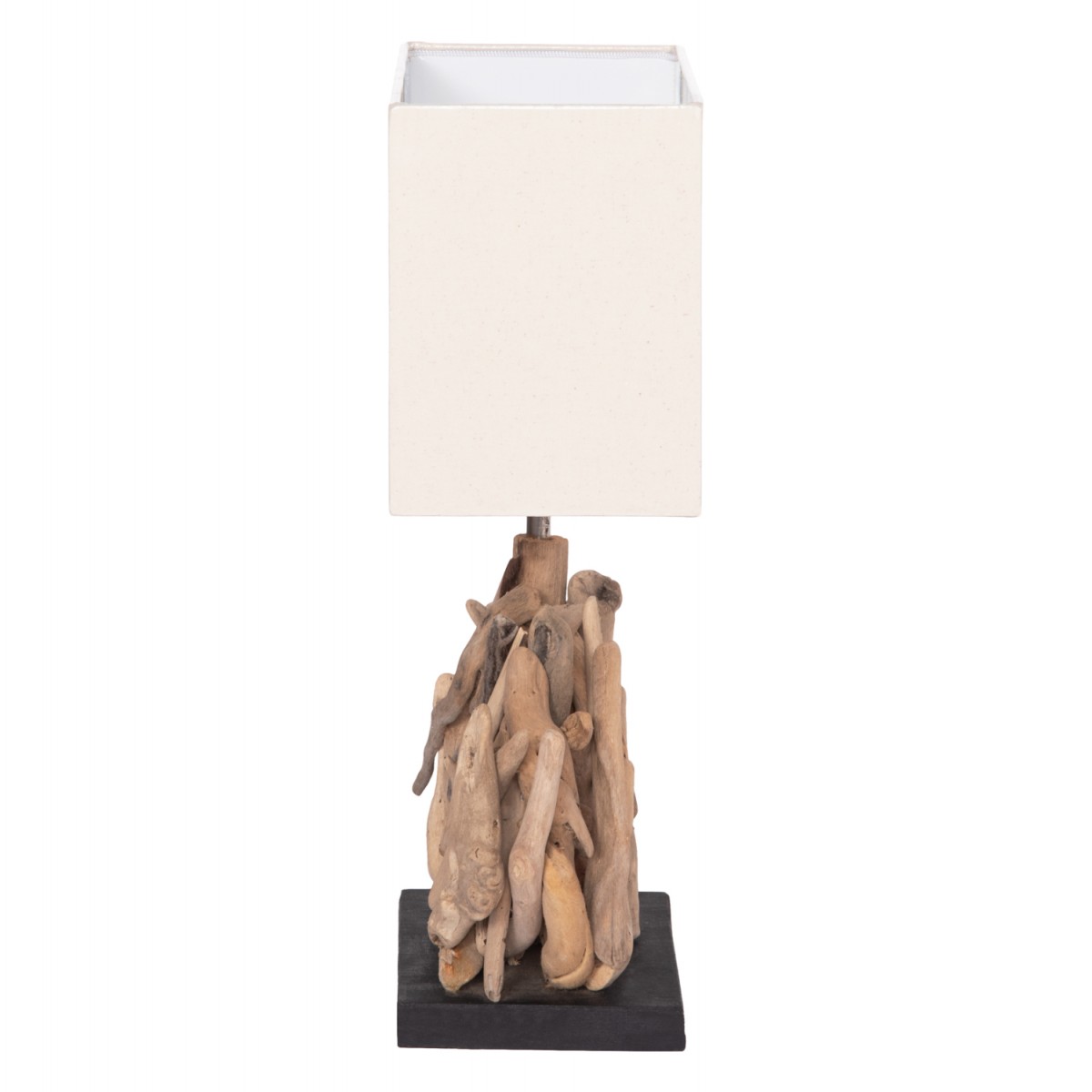 ΕΠΙΤΡΑΠΕΖΙΟ ΟΡΘΟΓΩΝΙΟ ΦΩΤΙΣΤΙΚΟ TWIGGY HM4424 DRIFTWOOD & ΛΕΥΚΟ ΚΑΠΕΛΟ 35.5x15x47Υεκ.