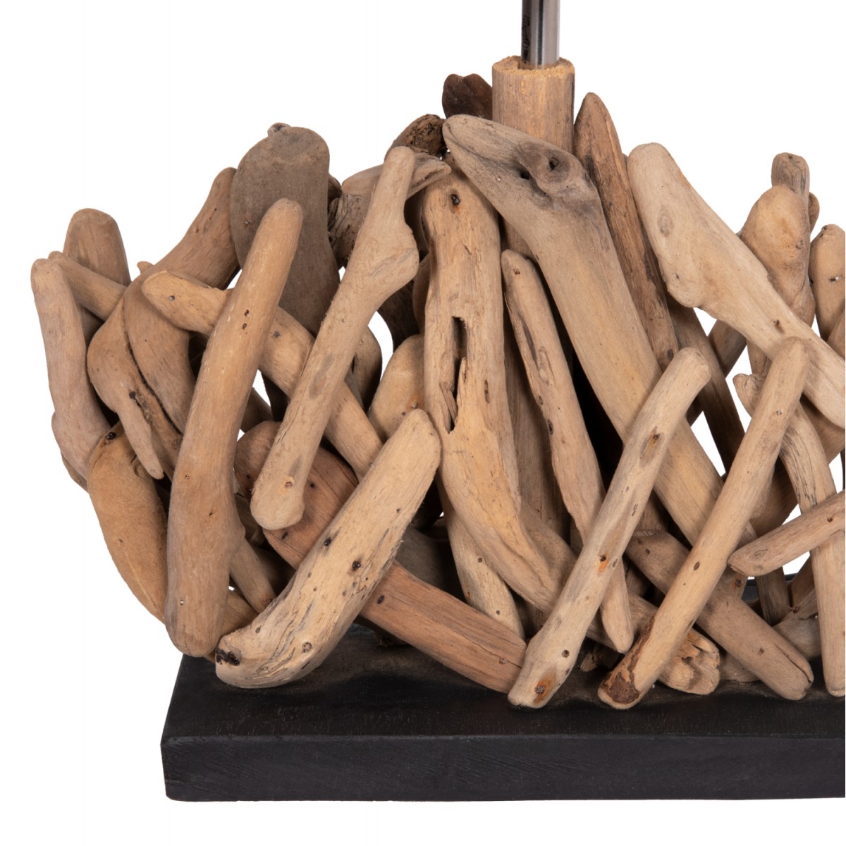 ΕΠΙΤΡΑΠΕΖΙΟ ΟΡΘΟΓΩΝΙΟ ΦΩΤΙΣΤΙΚΟ TWIGGY HM4424 DRIFTWOOD & ΛΕΥΚΟ ΚΑΠΕΛΟ 35.5x15x47Υεκ.