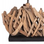 ΕΠΙΤΡΑΠΕΖΙΟ ΟΡΘΟΓΩΝΙΟ ΦΩΤΙΣΤΙΚΟ TWIGGY HM4424 DRIFTWOOD & ΛΕΥΚΟ ΚΑΠΕΛΟ 35.5x15x47Υεκ.