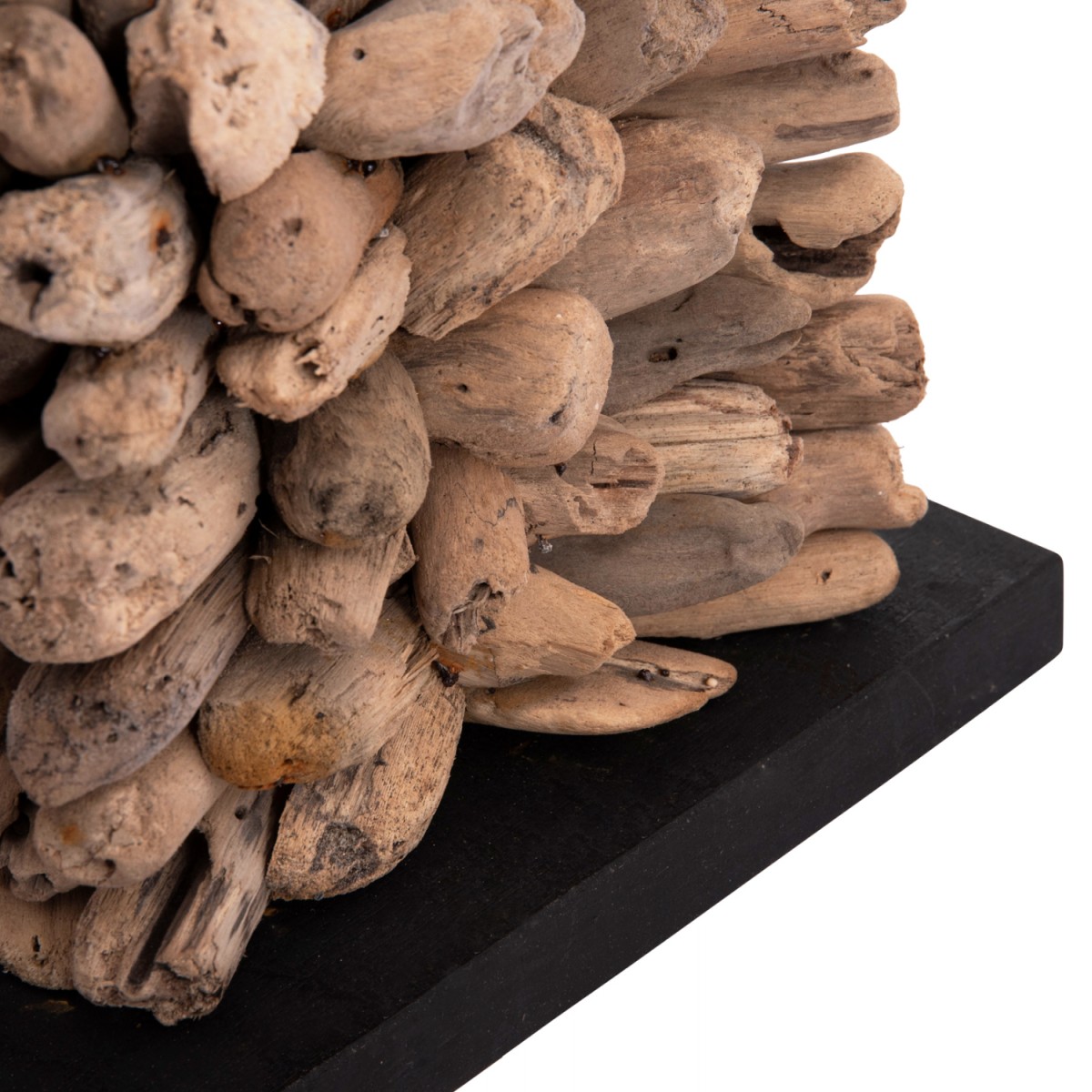 ΕΠΙΤΡΑΠΕΖΙΟ ΦΩΤΙΣΤΙΚΟ ΣΧΗΜΑ ΚΥΒΟΥ TWIGGY HM4425 DRIFTWOOD & ΛΕΥΚΟ ΚΑΠΕΛΟ 24x24x46Υεκ