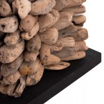 ΕΠΙΤΡΑΠΕΖΙΟ ΦΩΤΙΣΤΙΚΟ ΣΧΗΜΑ ΚΥΒΟΥ TWIGGY HM4425 DRIFTWOOD & ΛΕΥΚΟ ΚΑΠΕΛΟ 24x24x46Υεκ