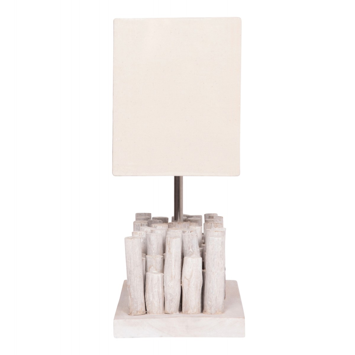 ΕΠΙΤΡΑΠΕΖΙΟ ΦΩΤΙΣΤΙΚΟ TWIGGY HM4426 DRIFTWOOD & ΚΑΠΕΛΟ ΣΕ ΛΕΥΚΟ 50,5x16,5x40Υεκ.