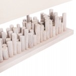 ΕΠΙΤΡΑΠΕΖΙΟ ΦΩΤΙΣΤΙΚΟ TWIGGY HM4426 DRIFTWOOD & ΚΑΠΕΛΟ ΣΕ ΛΕΥΚΟ 50,5x16,5x40Υεκ.