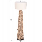 ΔΙΑΚΟΣΜΗΤΙΚΟ ΦΩΤΙΣΤΙΚΟ ΔΑΠΕΔΟΥ ALTAR HM4429 DRIFTWOOD--ΛΕΥΚΟ PVC Φ45x153Υεκ.